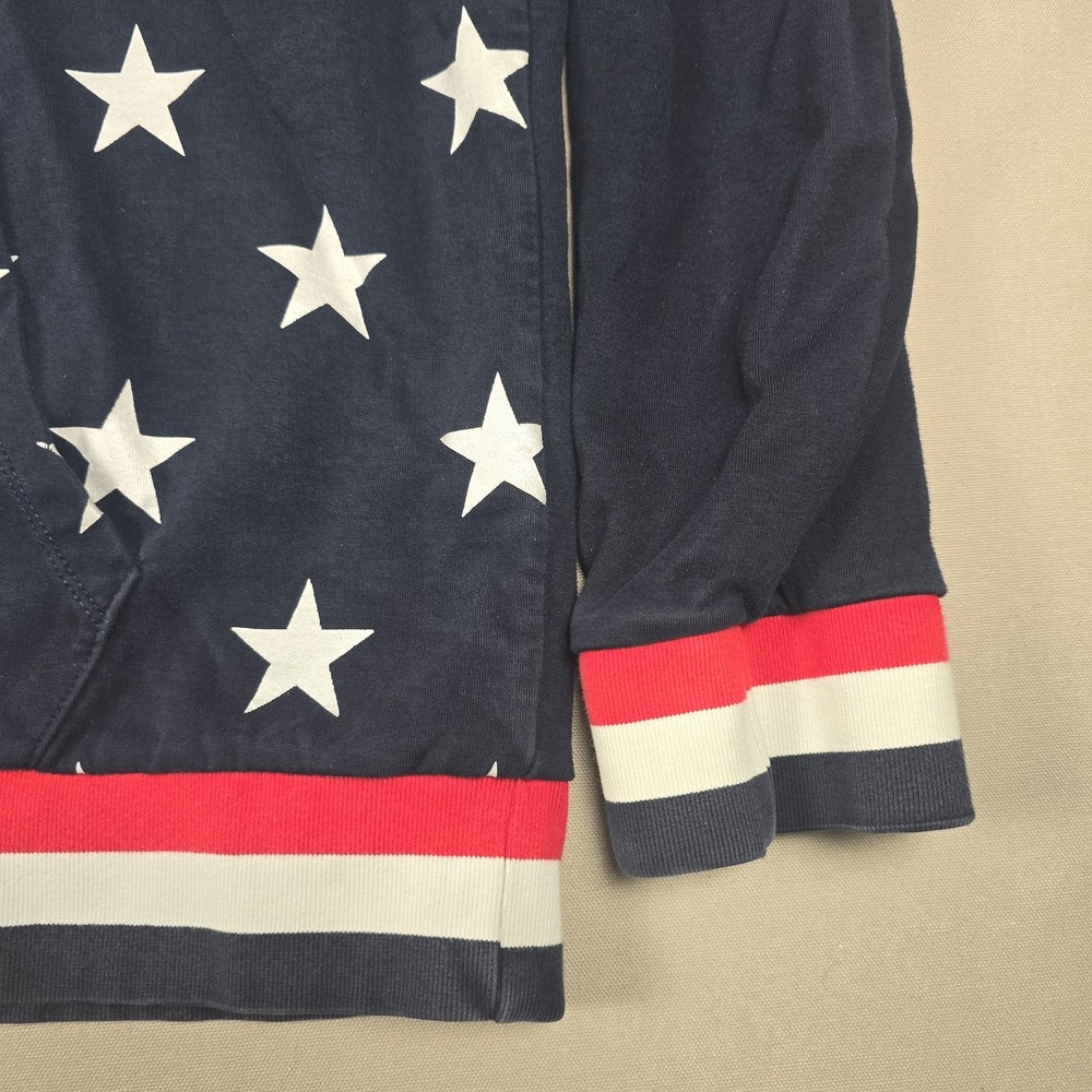Polo Ralph Lauren Americana Hoodie Mens XL Blue Stars Red Hood Sweatshirt EUC - Picture 5 of 8